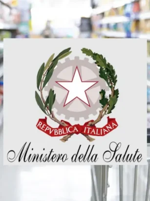 Avviso di richiamo alimentare del Ministero della Salute in un supermercato