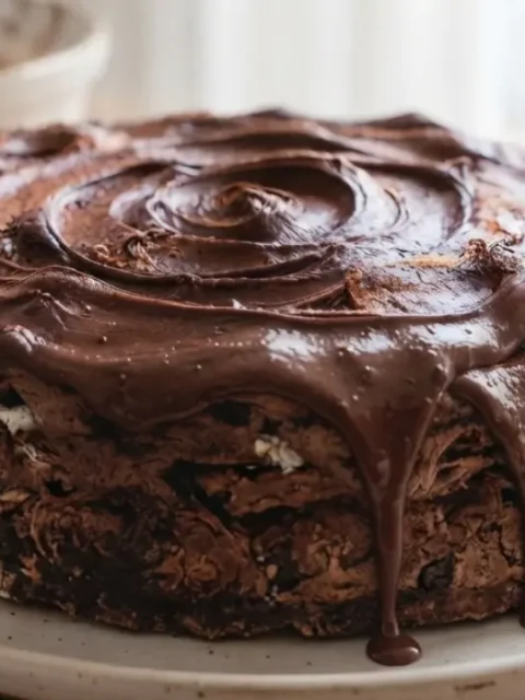 Torta cioccolatino fredda senza cottura con crema al mascarpone