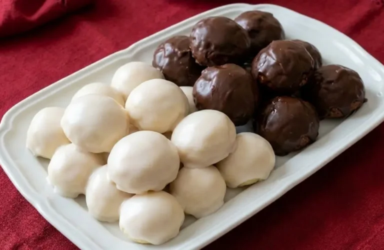 Vassoio in porcellana con totò siciliani, biscotti dei morti tradizionali glassati bianchi al limone e al cioccolato.